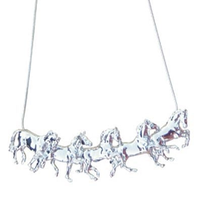 Five Running Horses Pendant