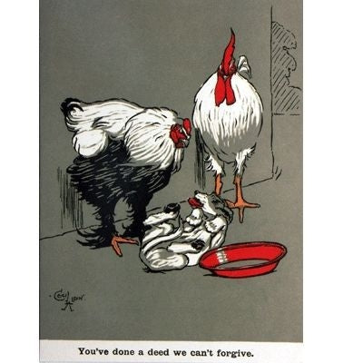 Chicken Blank Greeting Cards - 6 Pack 5 x 7