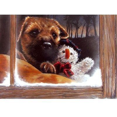 Border Terrier Blank Greeting Cards - 6 Pack 5 x 7