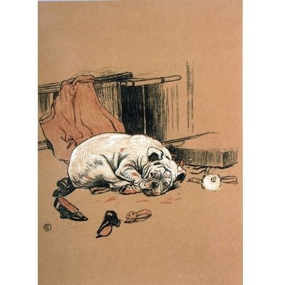 Guilty Bulldog Blank Greeting Cards - 6 Pack 5x7