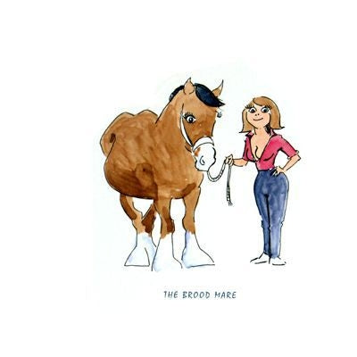 Brood Mare Blank Greeting Cards - 6 Pack 5 x 7