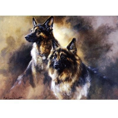 Lhaired German Shepherds Blank Cards - 6 Pk 5x7