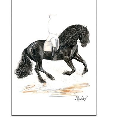 Osiris Friesian By Jan Kunster 19.75 x 27.5