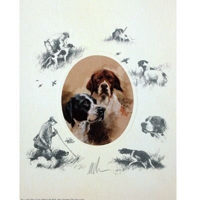 Oval English Pointer By Mick Cawston 9.25 x 11.5