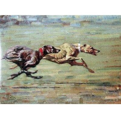 Greyhound Blank Greeting Cards - 6 Pack 5 x 7