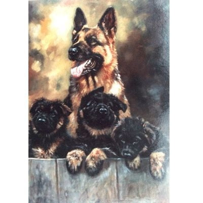 German Shepherd Blank Greeting Cards - 6 Pk 5 x 7