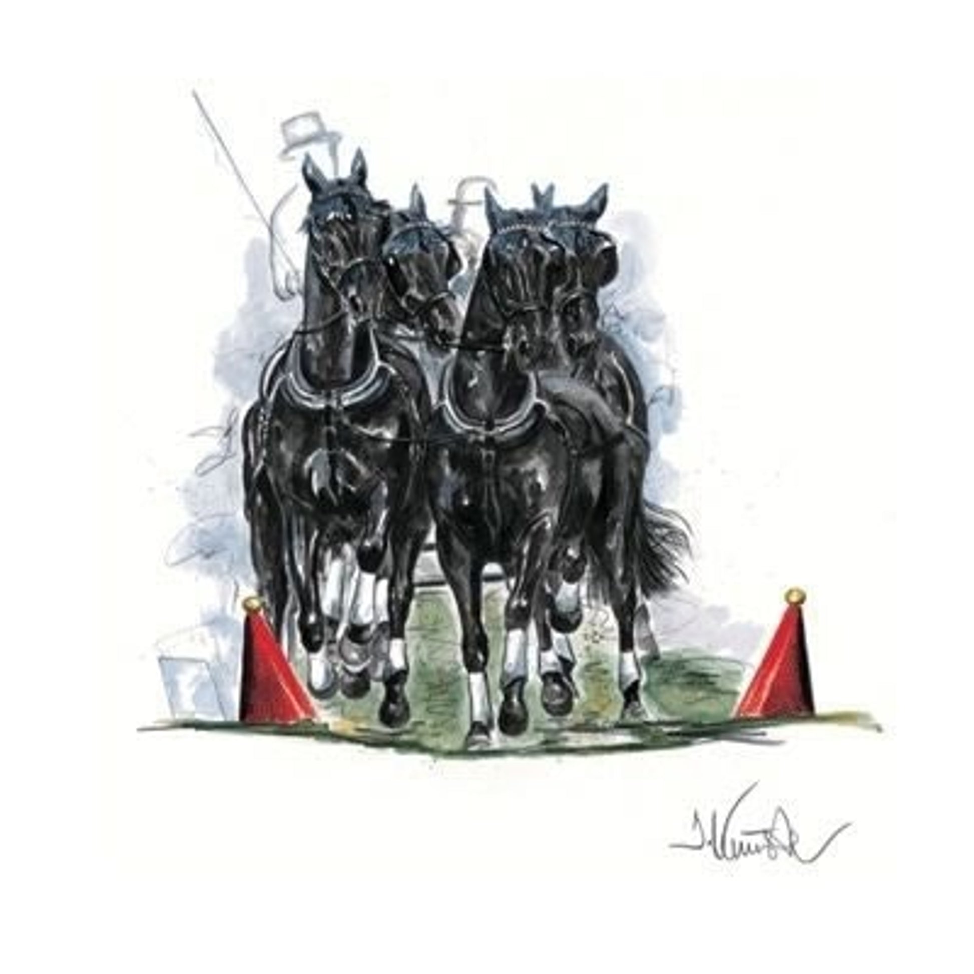 Quadro Driving By Jan Kunster 19.75 x 27.5