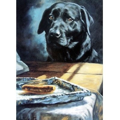 Sausage Dog Labrador Retriever Cards 6 Pk 5x7