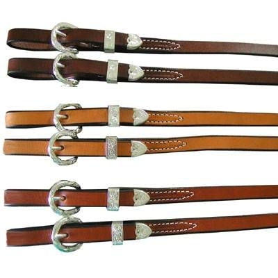 Shenandoah Double Stitched Silver Show Reins