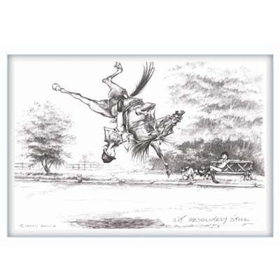 Sit Absolutely Still Greeting Card Pack of 6 Blu