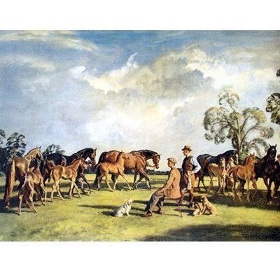 Summer Evening Cliveden By Alfred Munnings 25x20