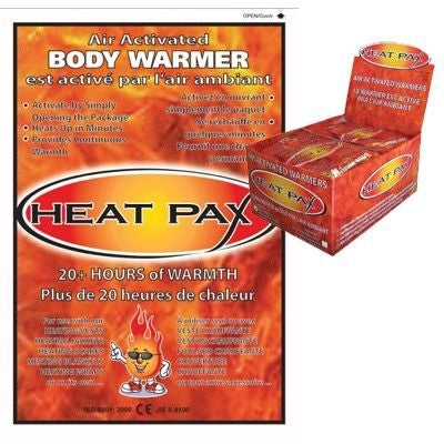Techniche Heat Pax Body Warmers Display