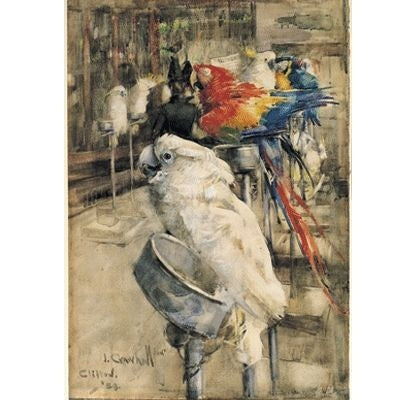 The Aviary By Joseph Crawhall 6 x 9