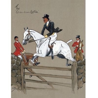 The Cut-Em Down Captain By Snaffles 8 x 11