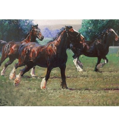 The Heavy Brigade Draft Horse Cards 6 Pk 5 x 7