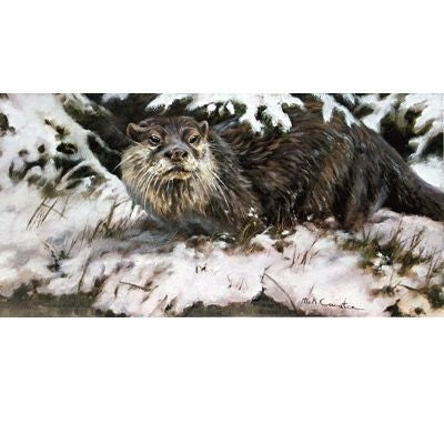 The Otter By Mick Cawston 17 x 8 3/8
