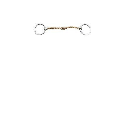 Twisted Copper Wire Bradoon Bit 5in