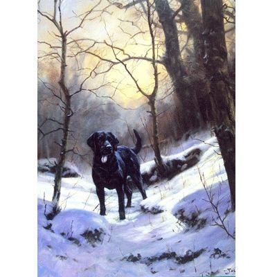 Warm Heart Cold Day Labrador Retriever Cards 6Pk