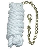 White Cotton Lead /Brass Plate Chain 9ft