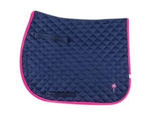 Lettia Embroidered All Purpose Baby PadBk/Wh