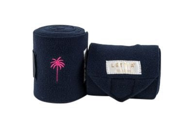 Lettia Polo Bandages with Embroidery Horse Brn