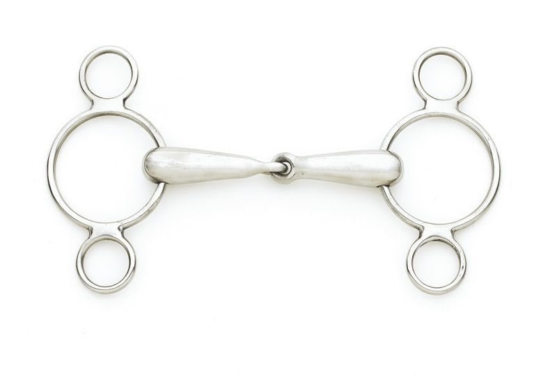 Centaur SS 2-Ring Gag With Hollow Mouth 5
