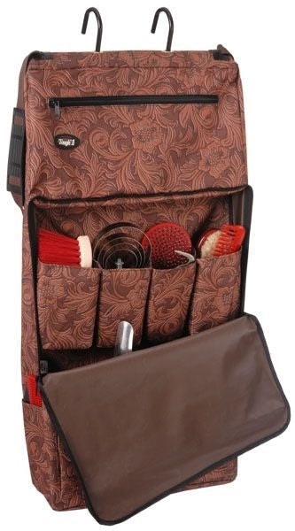 Tough1 Print Portable Grooming Organizer Brn