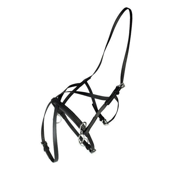 HorZe Synthetic Figure 8 Racing Halter Black