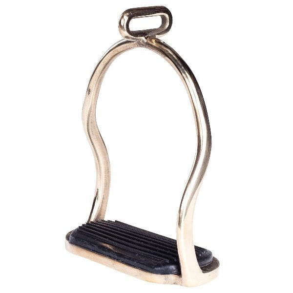 HorZe Brass Safety Stirrups 4.25 Brass