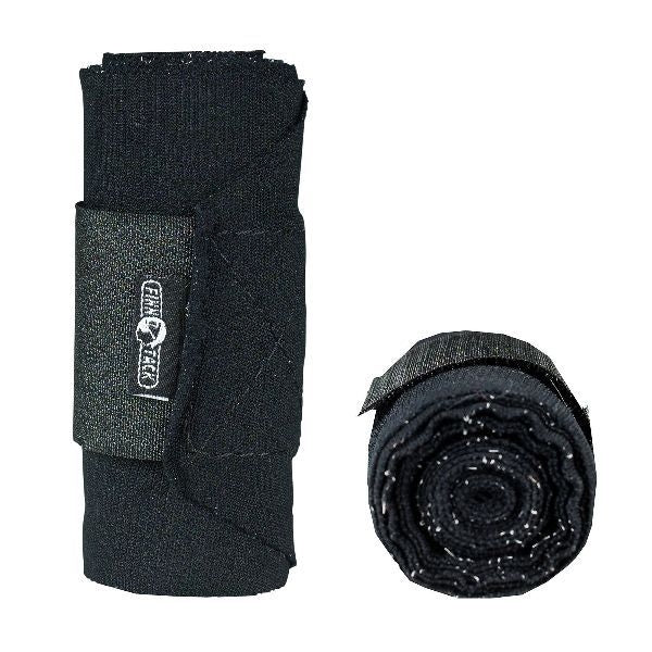 Finn Tack Elastic Race Bandages Black