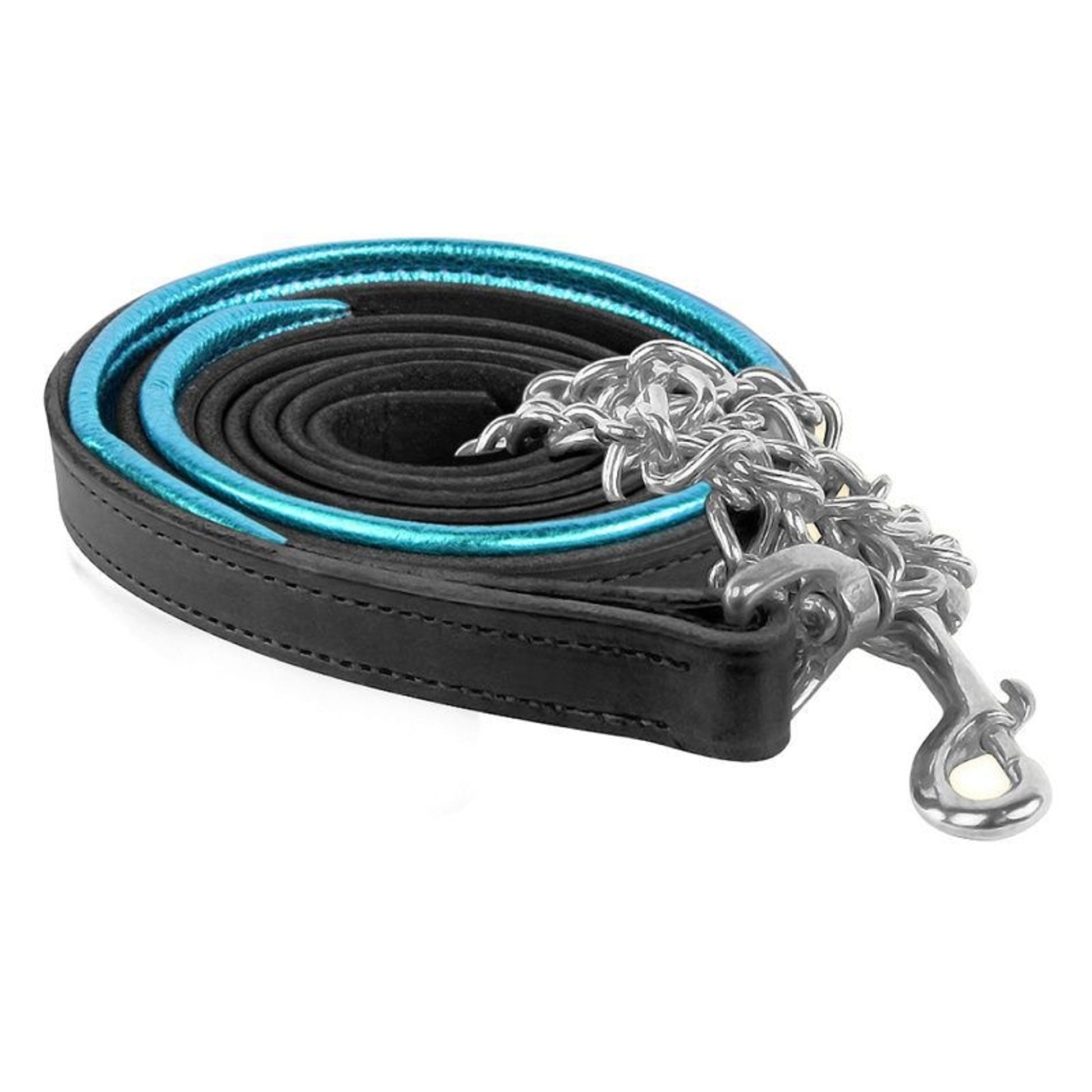 Perrifts Metallic Padded Lther Lead -Chain Blk Pnk