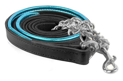 Perrifts Metallic Padded Lther Lead -Chain Blk Pnk