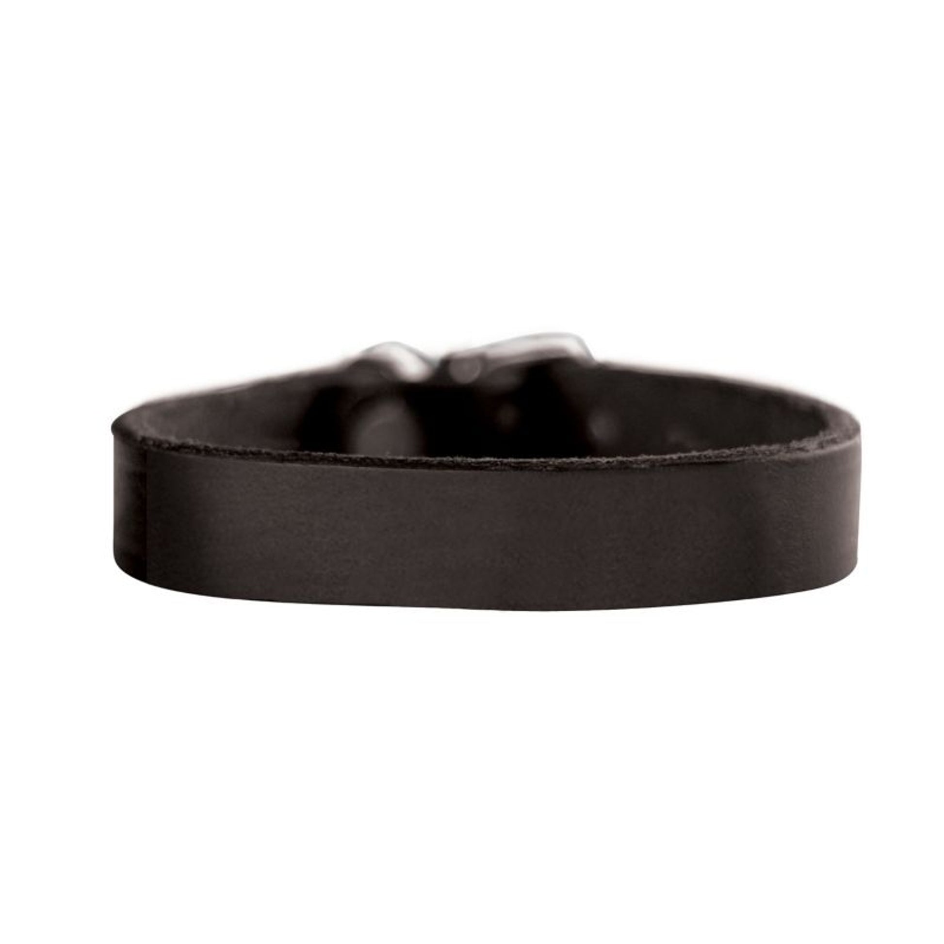 Perris Leather BraceletBk/Wh