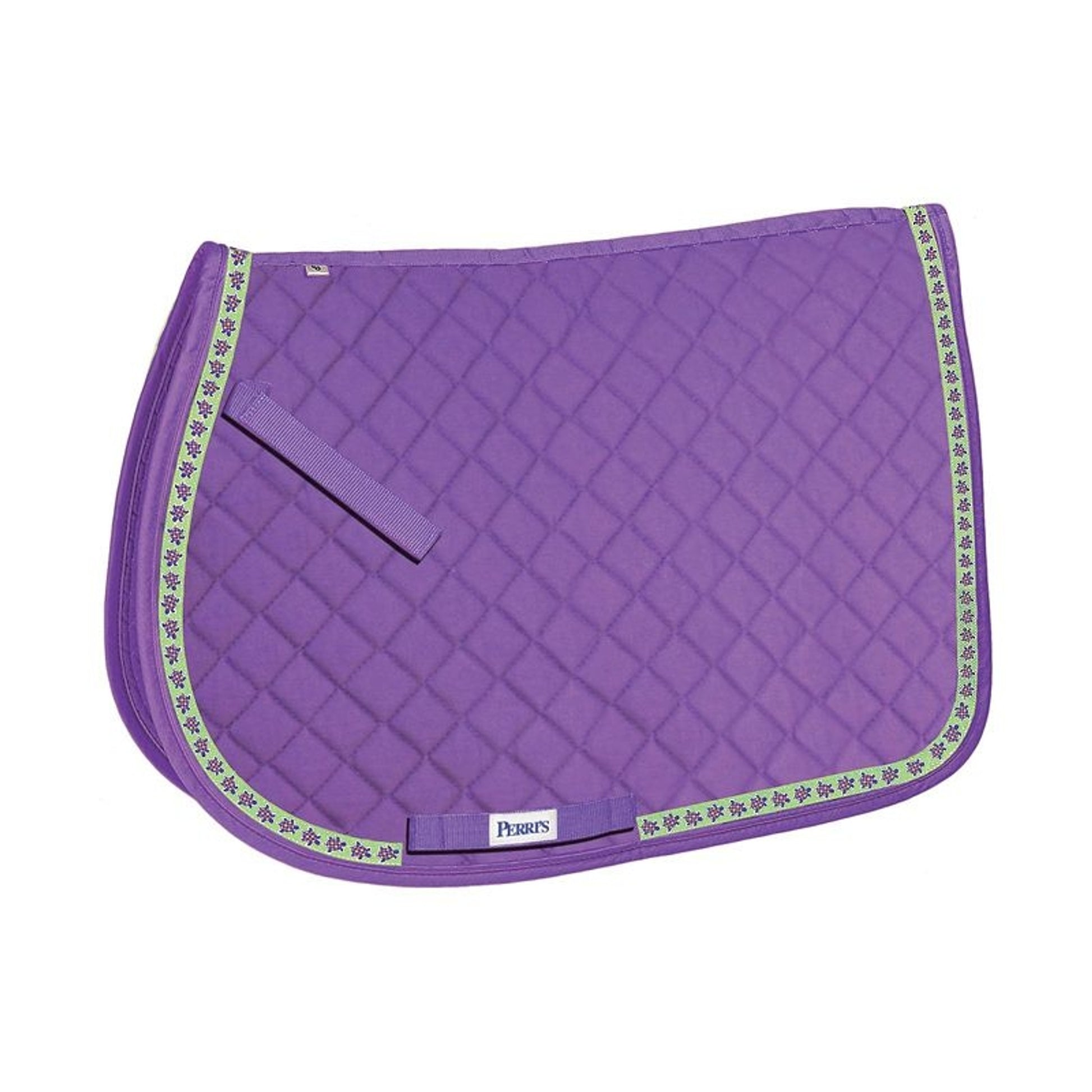 Perris All Purpose Saddle Pad With Ribbon Trim