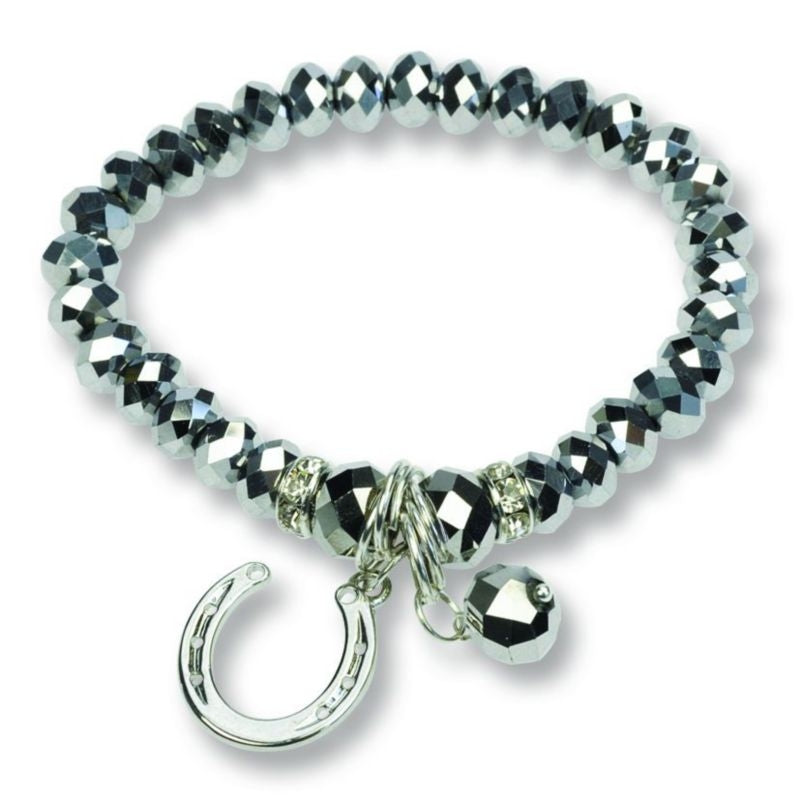 Glass Pearl Bracelet Steel