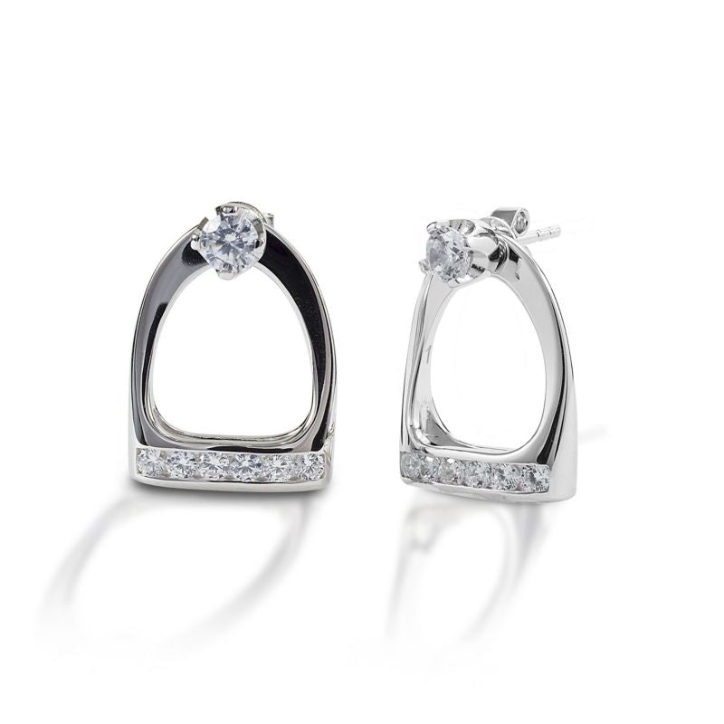 Kelly Herd Sterling Slv English Stirrup Earrings