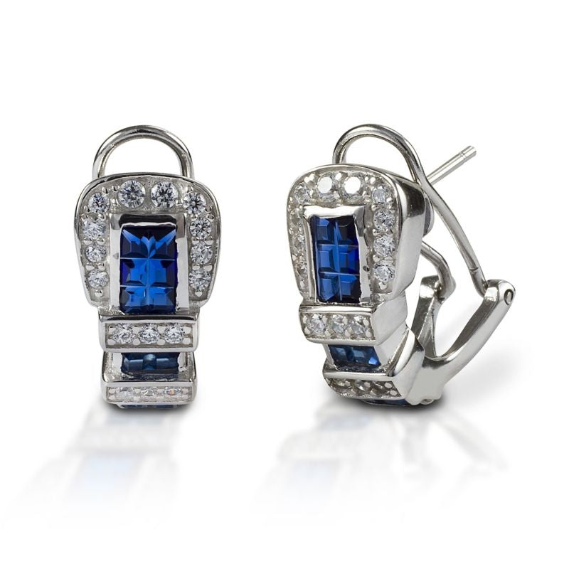 Kelly Herd .925 Sterling Silver Buckle Earrings