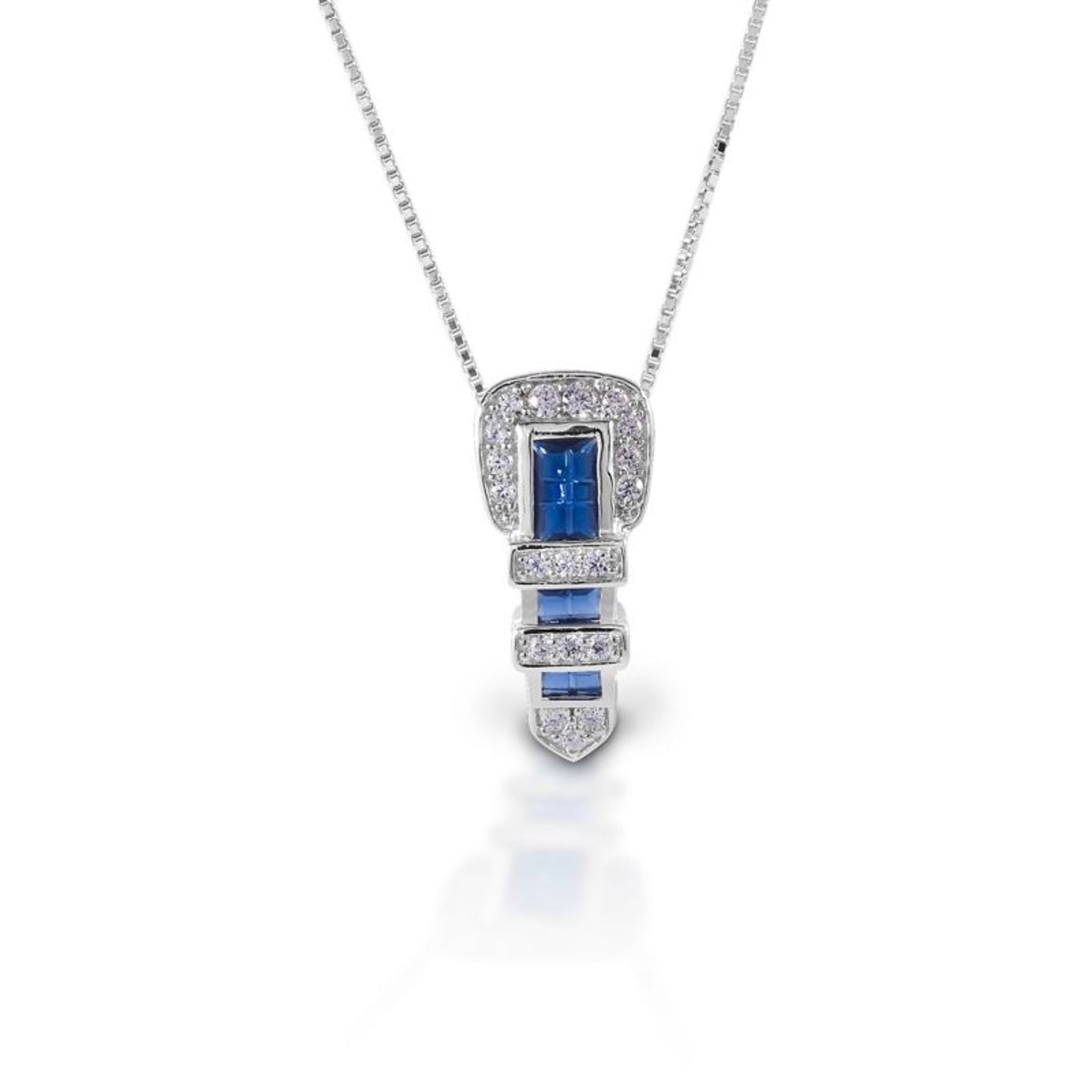 Kelly Herd .925 Sterling Classic Buckle Necklace