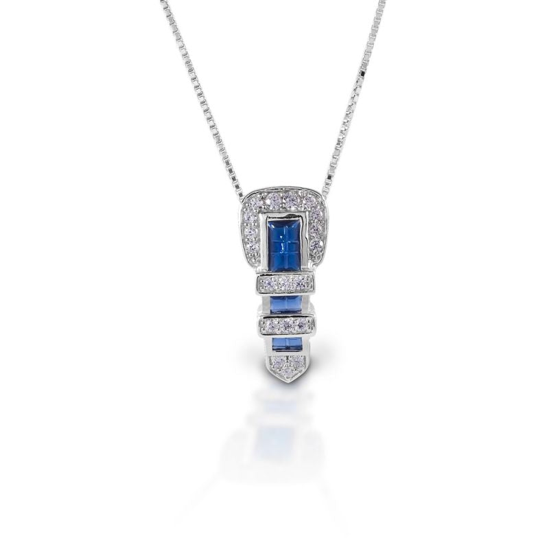 Kelly Herd .925 Sterling Classic Buckle Necklace