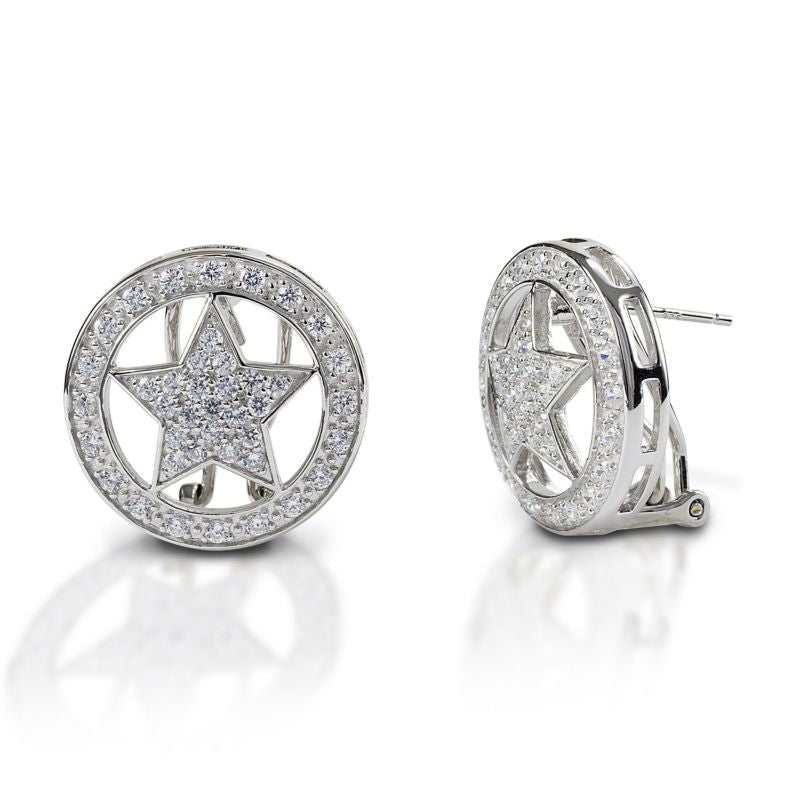 Kelly Herd .925 Sterling Silver Bling Star Earring