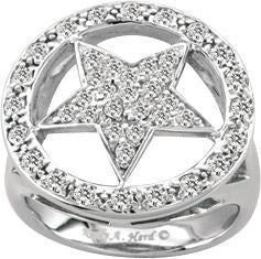 Kelly Herd .925 Sterling Bling Star Ring 5