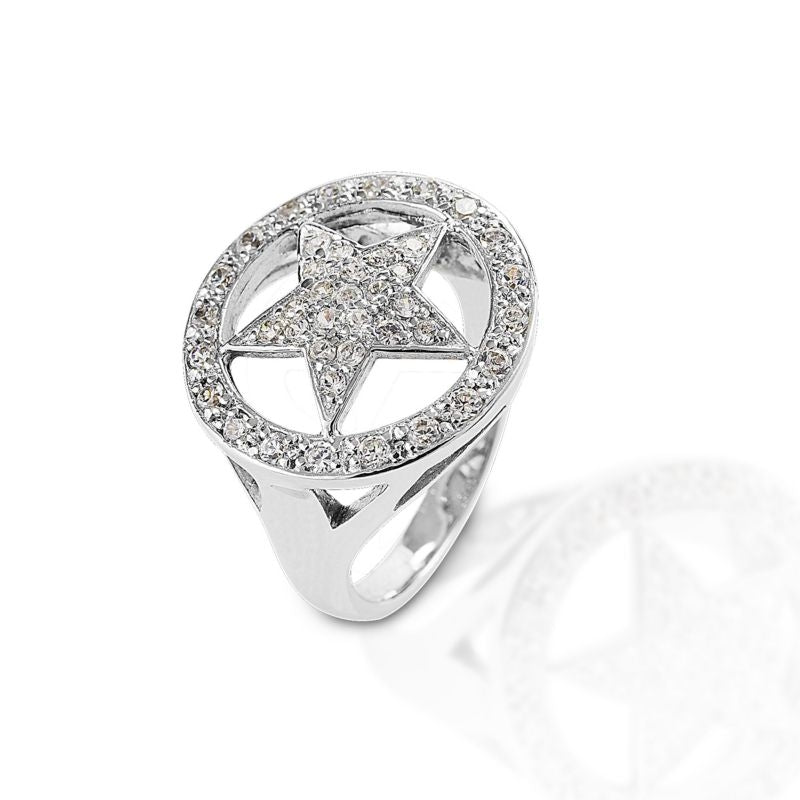 Kelly Herd .925 Sterling Bling Star Ring 6
