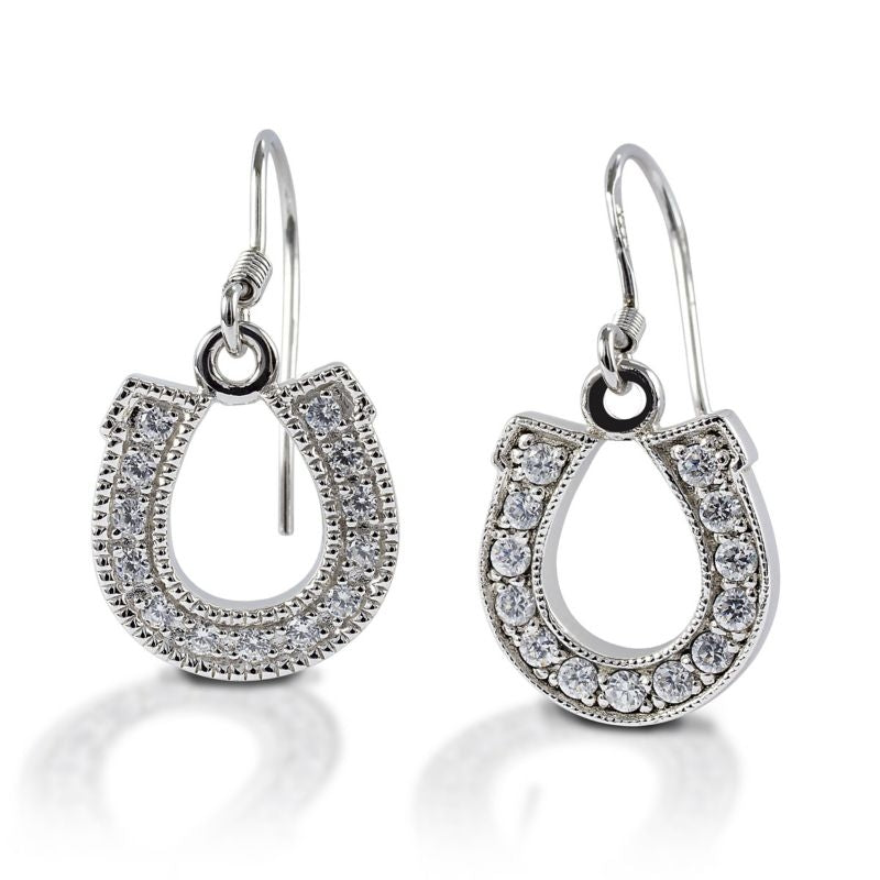 Kelly Herd .925 SS Dangle Hrsshoe Earrings