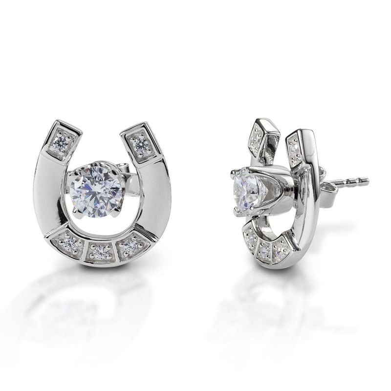 Kelly Herd S Slv Exquisite Horseshoe Earrings
