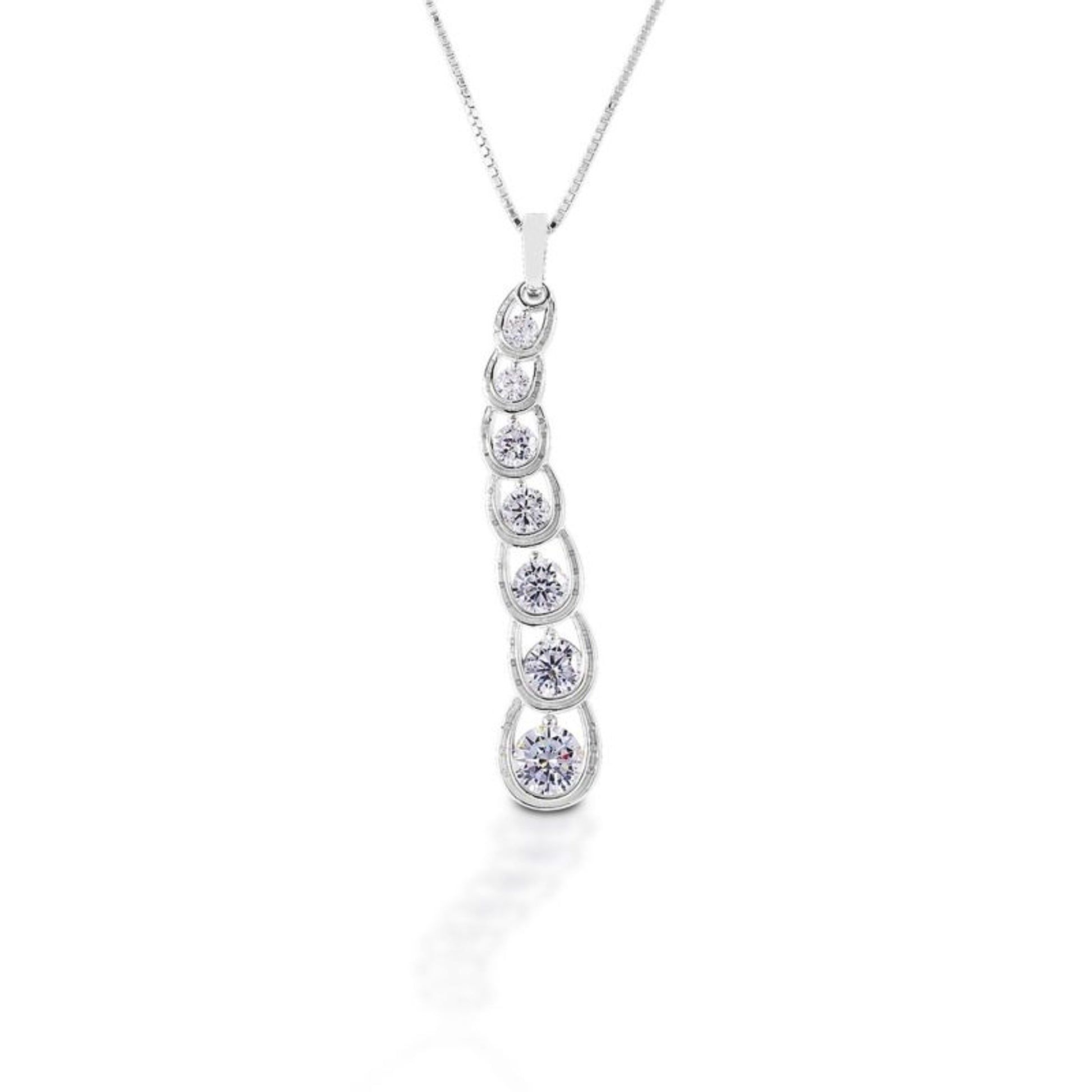 Kelly Herd Sterling Slv Classic Cascade Necklace