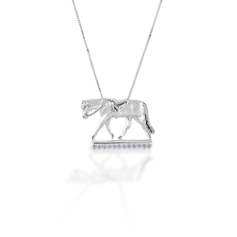Kelly Herd Sterling Silver English Horse Pendant