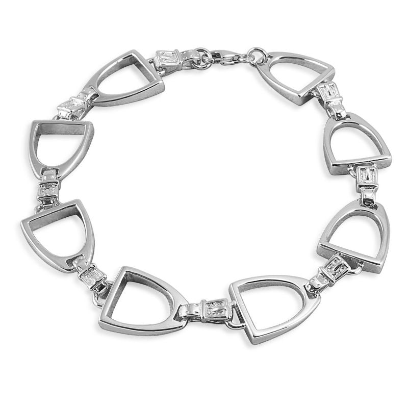 Kelly Herd .925 English Stirrup Bracelet LG