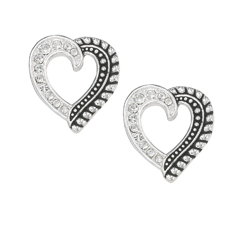 Montana Twisted Rope/Crystals Post Earrings