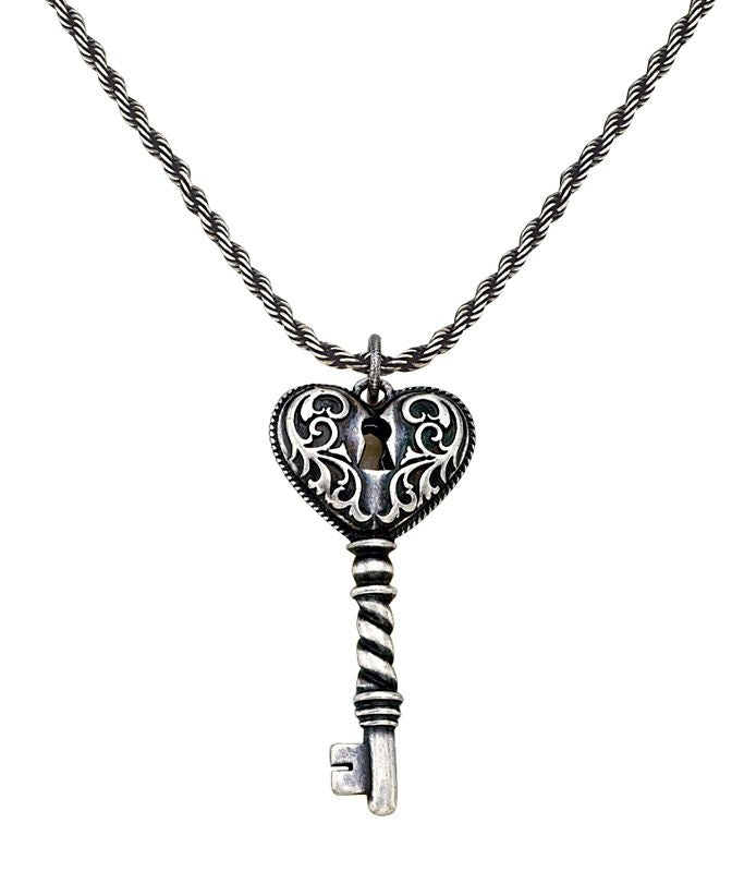 Montana Slvsmiths Key To My Heart Necklace