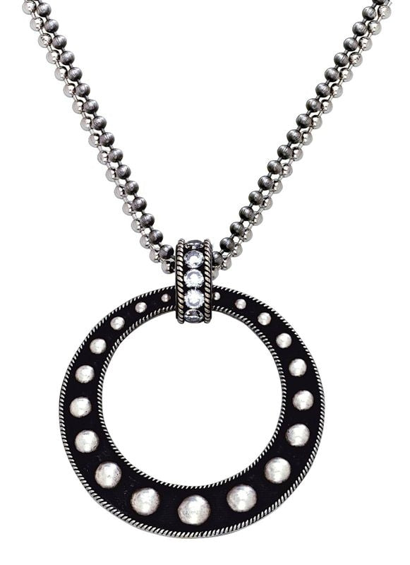 Montana Silver Silver Studded Circle Pendant
